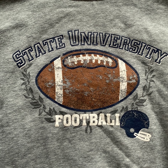🌟5/$15 Boys: State University Football Sweatshirt- Sz 4T - Picture 2 of 3